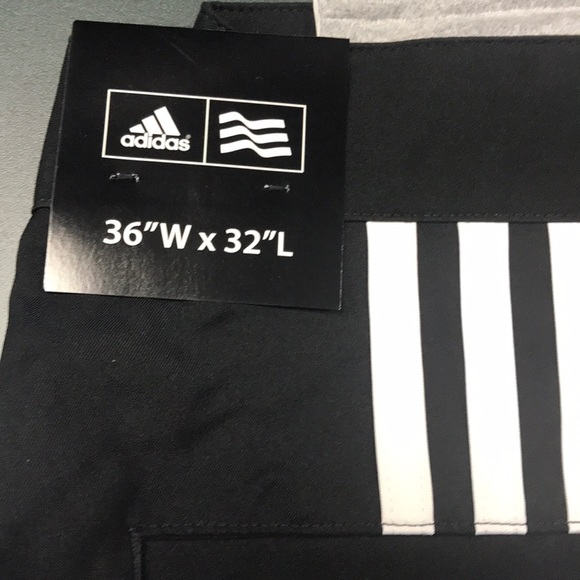 NWT Adidas Climalite 3-stripes golf pants. 36x32 - Picture 2 of 3